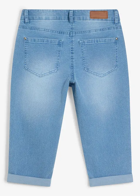 Caprijeans Mid Waist med reglerbar midja, bonprix