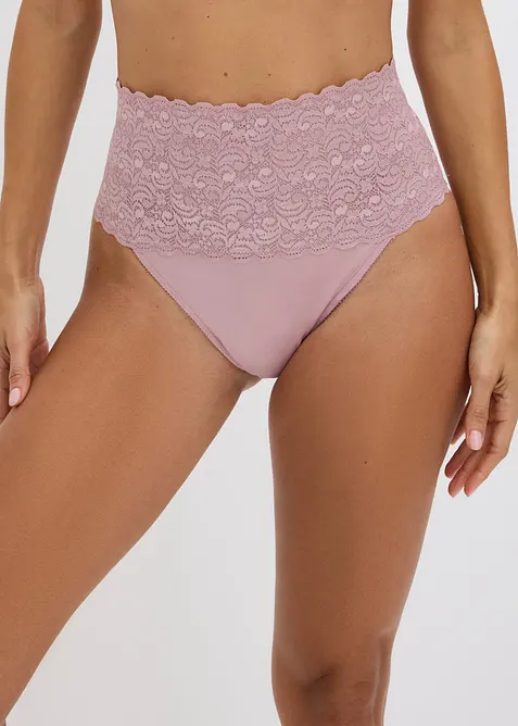 Stringtrosa med medelh&ouml;g formande effekt (2-pack), bonprix