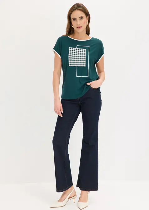 Topp med kontrasterande passpoaler, bonprix