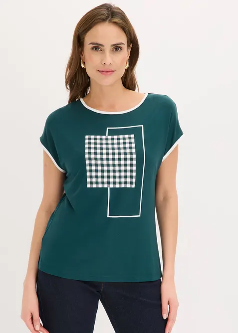 Topp med kontrasterande passpoaler, bonprix