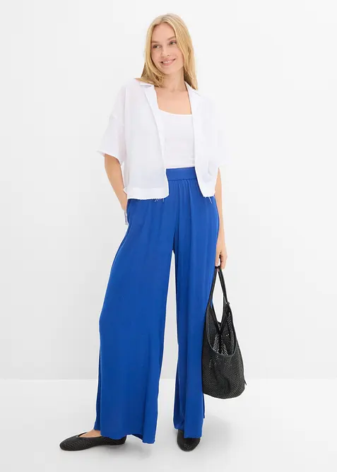 Byxa i dra p&aring;-modell av viskos med mjukt fall, bonprix