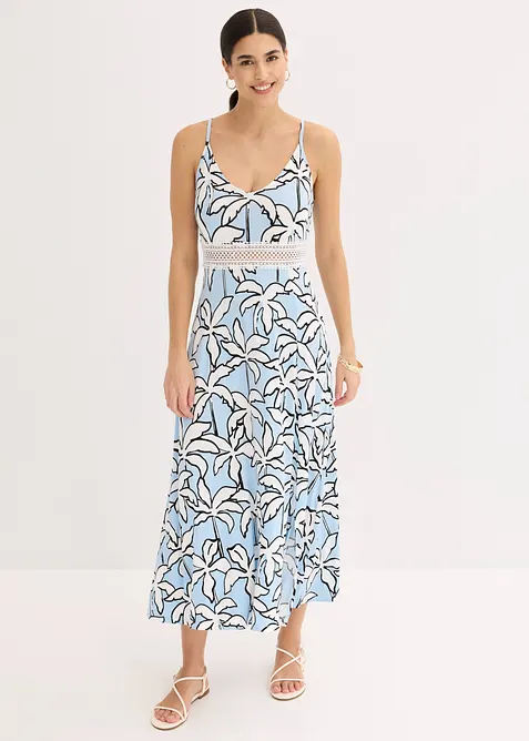 Maxikl&auml;nning med spetsinf&auml;llning, bonprix