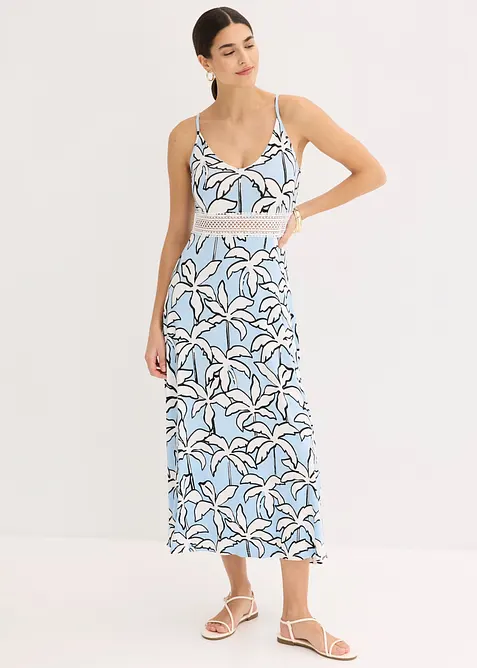 Maxikl&auml;nning med spetsinf&auml;llning, bonprix