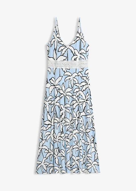 Maxikl&auml;nning med spetsinf&auml;llning, bonprix