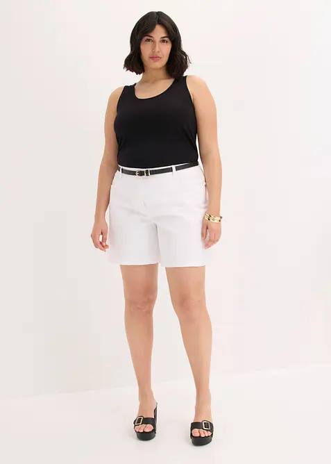 Shorts med h&aring;lbroderi, bonprix