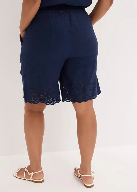 Shorts av luftig muslin, bonprix