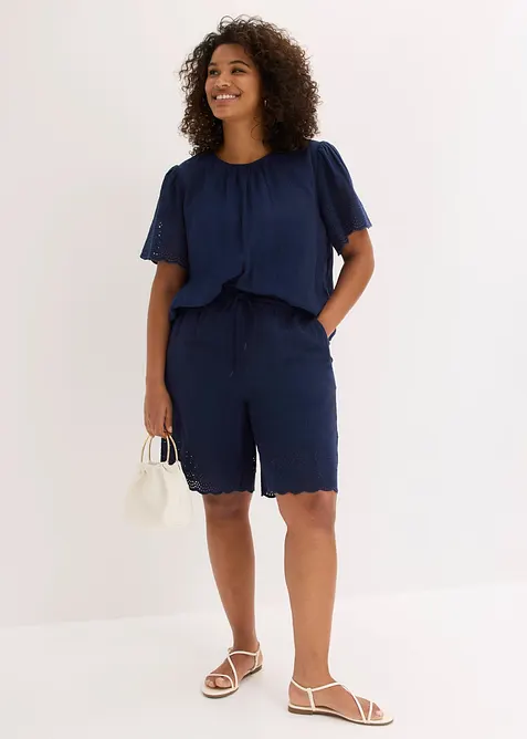 Shorts av luftig muslin, bonprix