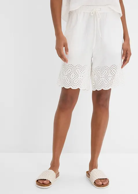Shorts av luftig muslin, bonprix