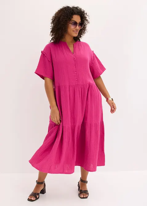 Midikl&auml;nning av mjuk muslin, bonprix