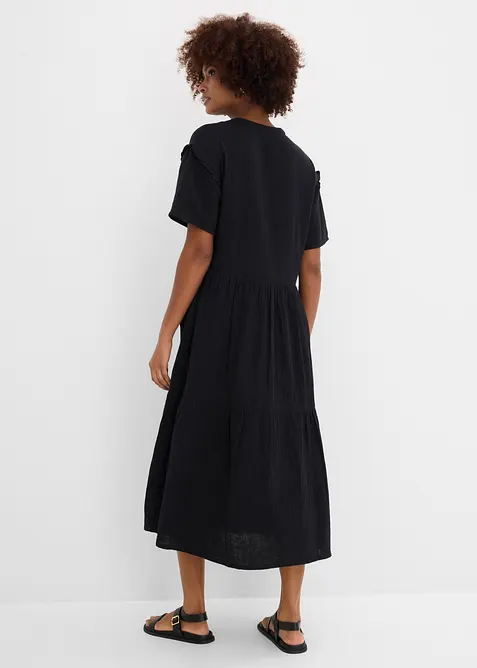 Midikl&auml;nning av mjuk muslin, bonprix
