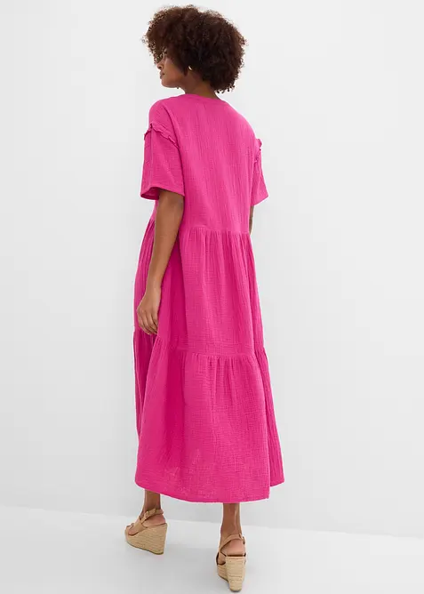 Midikl&auml;nning av mjuk muslin, bonprix