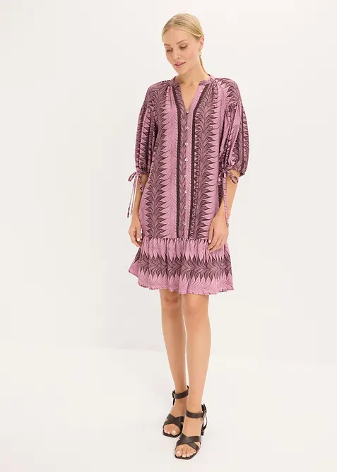 Minikl&auml;nning i mjuk viskosmix, bonprix