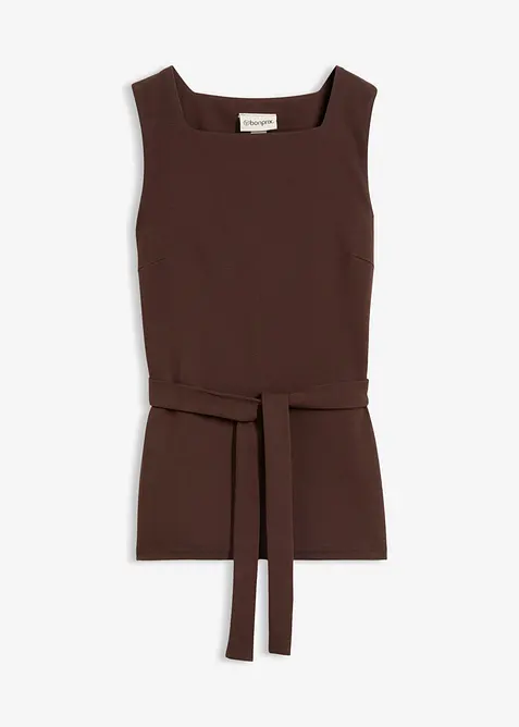 Linne i pik&eacute; med knytband, bonprix