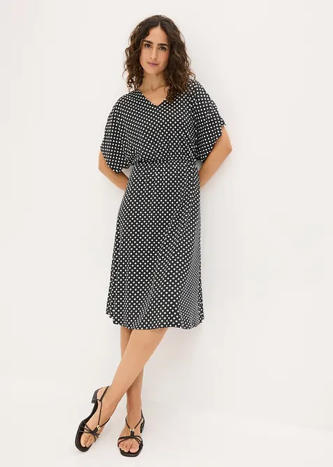 Jerseykl&auml;nning av mjuk modalmix, bonprix