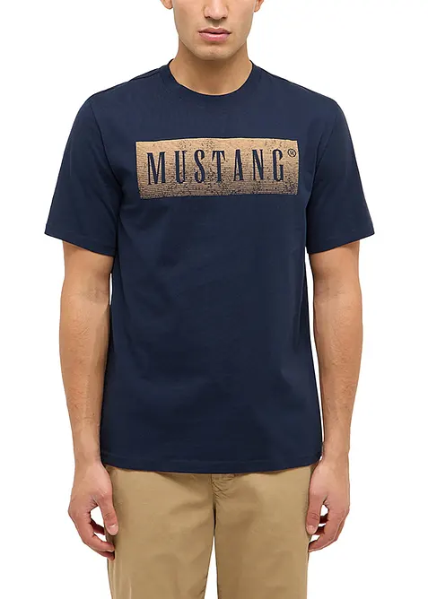 Austin T-shirt i ekologisk bomull fr&aring;n Mustang, Mustang Jeans