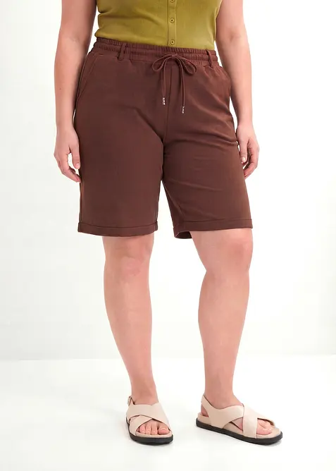 Sweatshirtshorts av ekologisk bomull, bonprix
