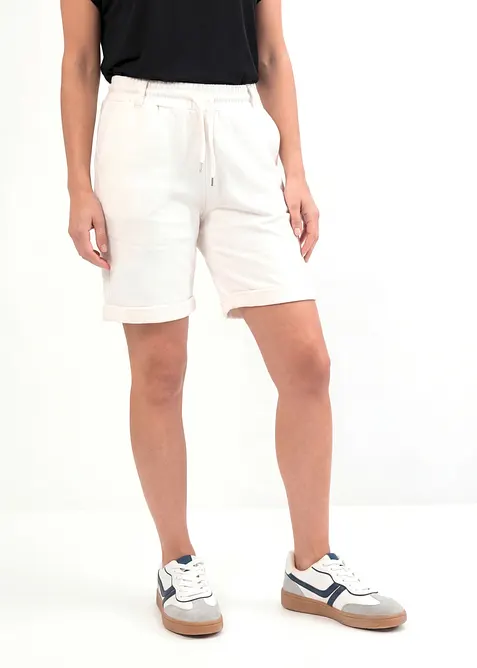 Sweatshirtshorts av ekologisk bomull, bonprix