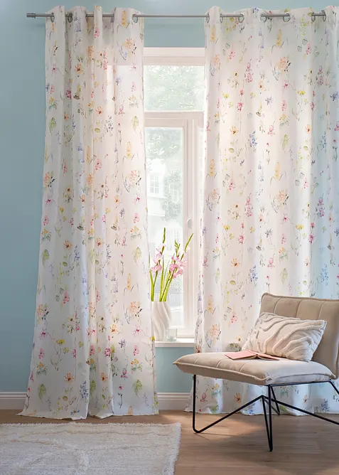 Gardinl&auml;ngd i mikrofiber med &aring;tervunnen polyester (1-pack), bonprix