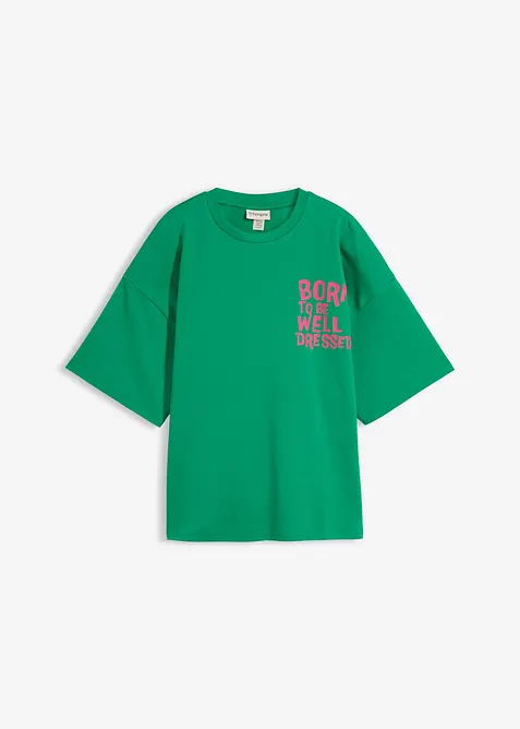 T-shirt i oversizemodell av ekologisk bomull, bonprix