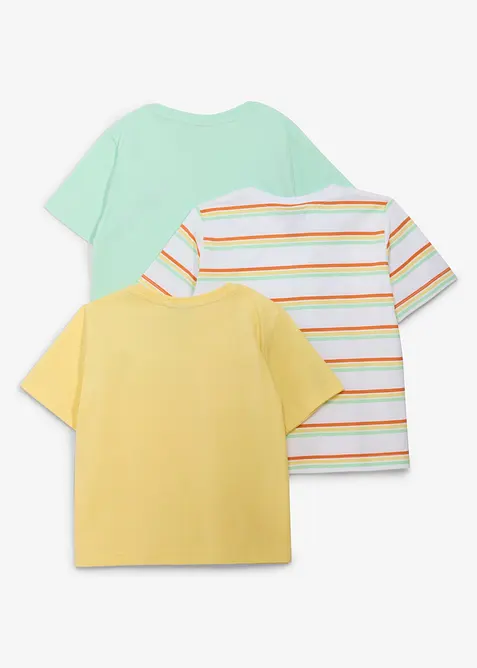 T-shirt i ekologisk bomull (3-pack), bonprix
