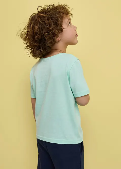 T-shirt i ekologisk bomull med v&auml;ndbara paljetter, bonprix