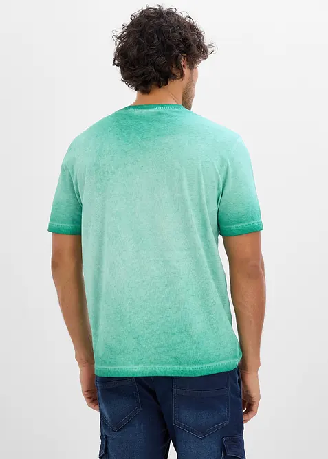 T-shirt med tv&auml;ttade effekter, av ekologisk bomull, bonprix