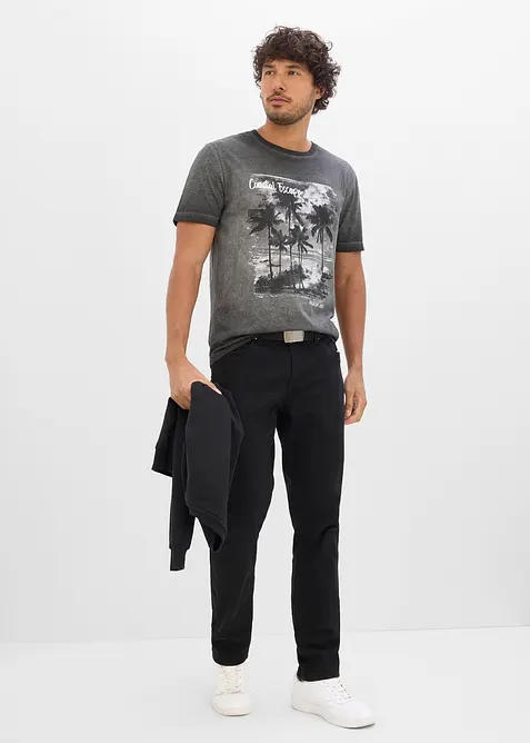 T-shirt i ekologisk bomull med tv&auml;ttad look, bonprix