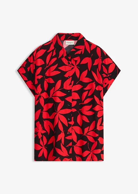 Blus i f&ouml;ljsam viskos, bonprix