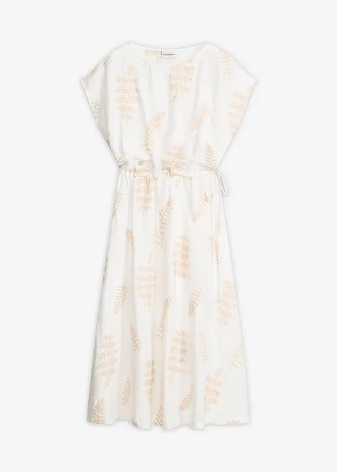 Mellanl&aring;ng kl&auml;nning med broderi, bonprix