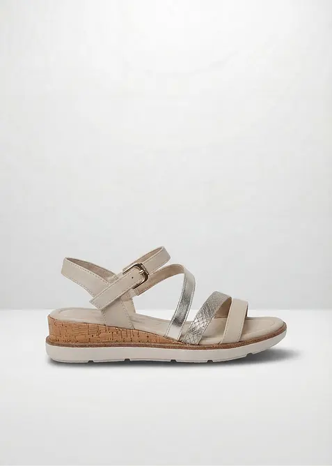 Kilsandalett fr&aring;n Tamaris i metallicstil, Tamaris