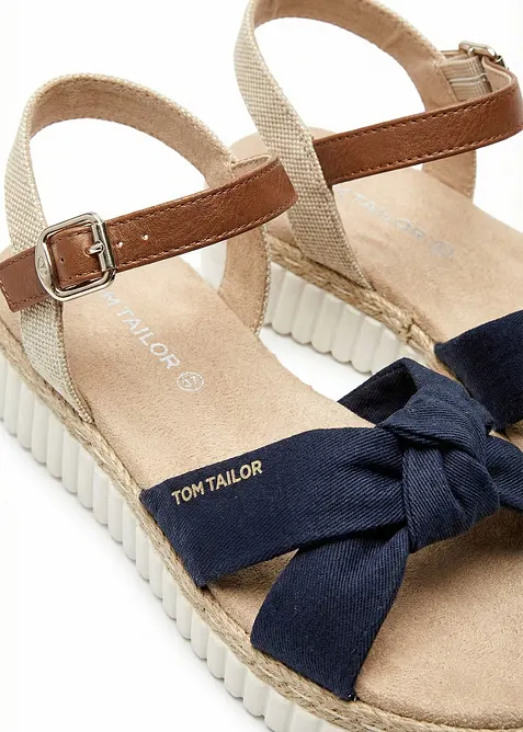 Sandalett fr&aring;n Tom Tailor, med kilklack, Tom Tailor