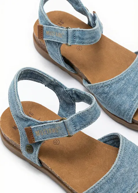 Sandal med denimlook fr&aring;n Mustang, Mustang