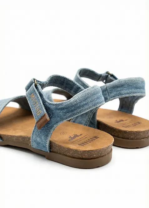 Sandal med denimlook fr&aring;n Mustang, Mustang