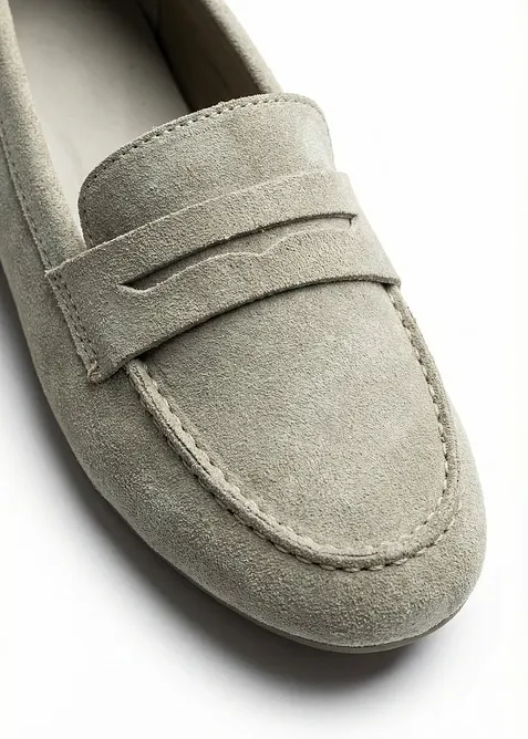 Loafers av mocka, bonprix
