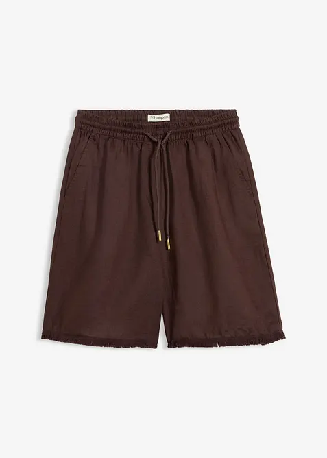 Shorts av rent linne, bonprix
