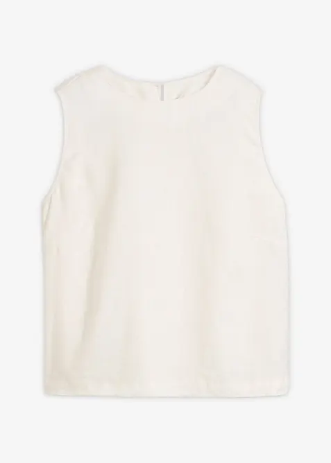 Kort linne av rent lin, bonprix