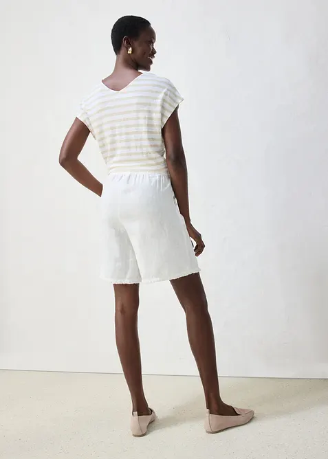 Shorts av rent linne, bonprix