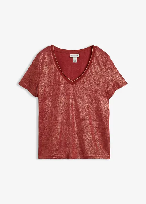 Linnetopp med Lurex-garn, bonprix