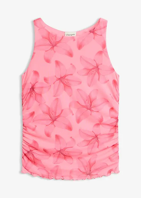 Jerseylinne i mjuk mesh, bonprix