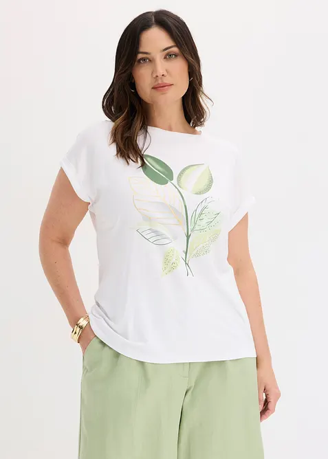 Topp i elastisk viskosmix, bonprix