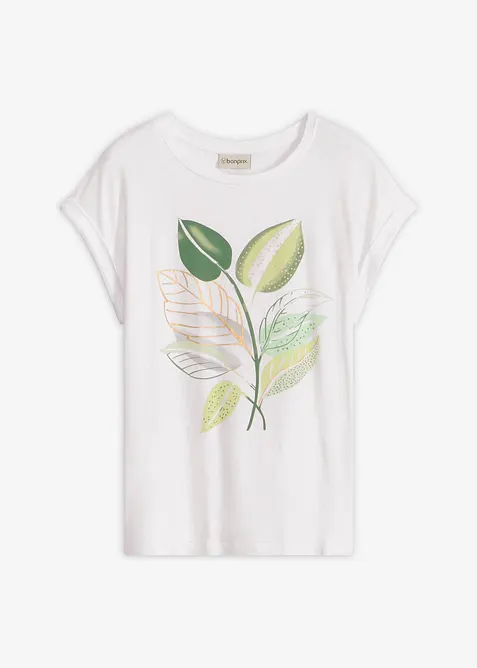 Topp i elastisk viskosmix, bonprix