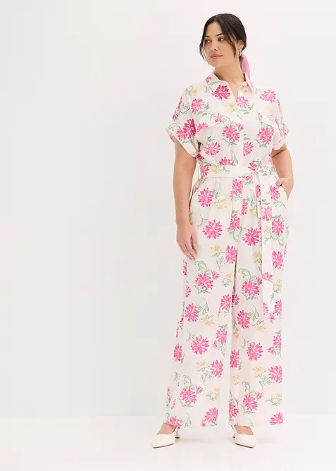Jumpsuit i f&ouml;ljsam viskosmix, bonprix