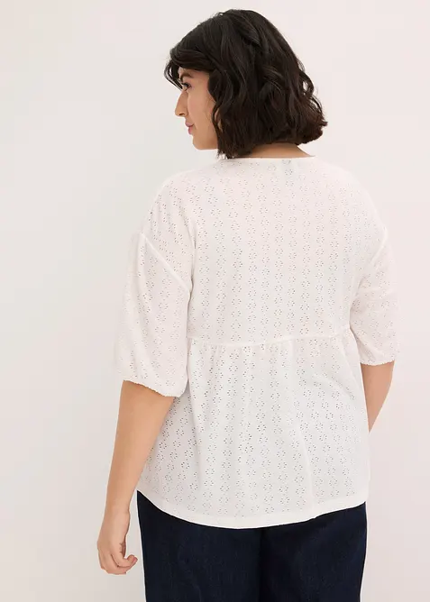 Tunika med broderi av h&ouml;g kvalitet, bonprix