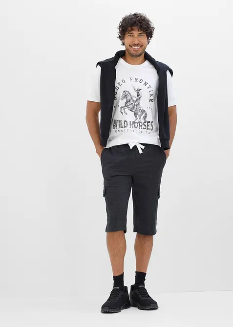 Trik&aring;shorts i cargostil med ekologisk bomull, bonprix