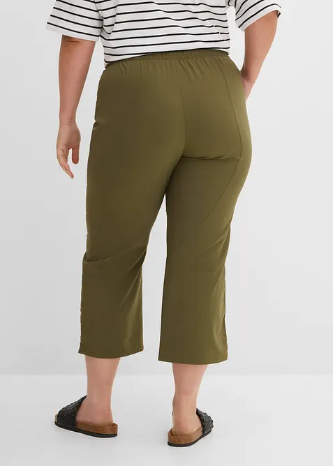 Tr&auml;ningsbyxa med rynkade detaljer, snabbtorkande, bonprix