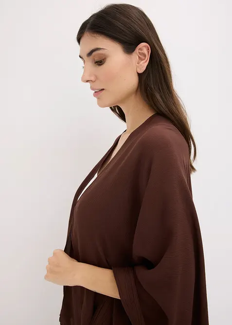 Tunn sommarponcho av viskos, bonprix