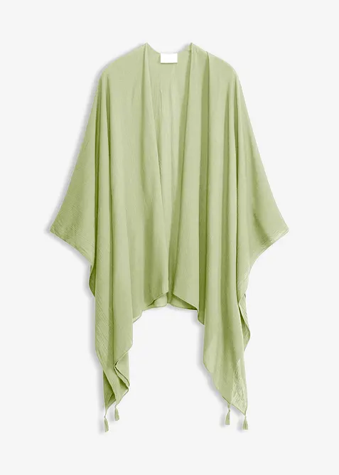 Tunn sommarponcho av viskos, bonprix