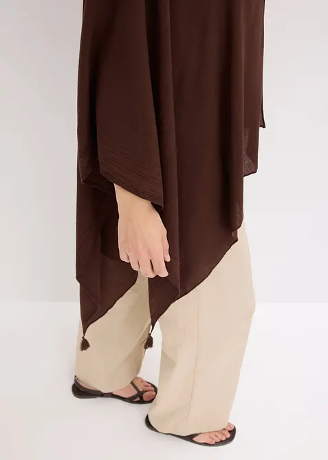 Tunn sommarponcho av viskos, bonprix
