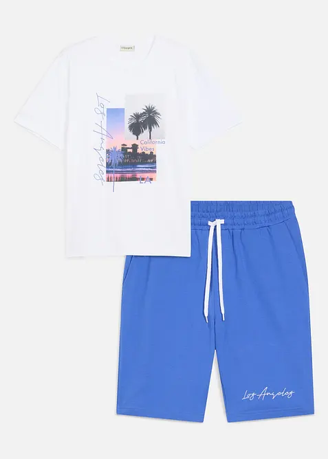 T-shirt och trik&aring;bermudas i bomull (2 delar), bonprix