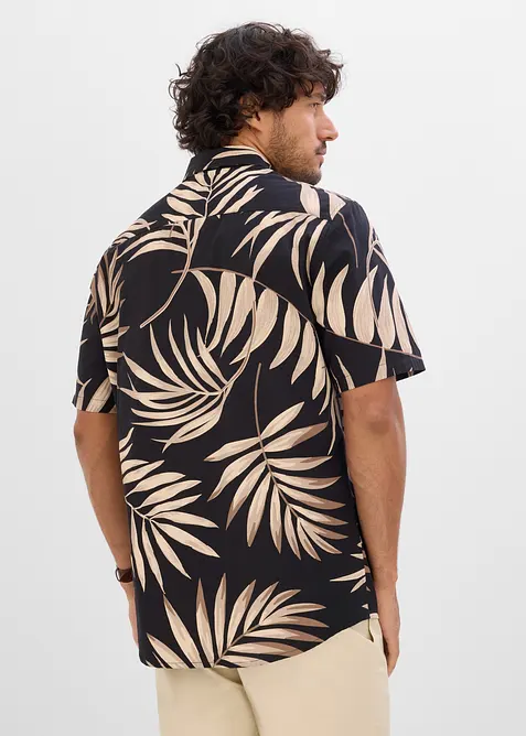 Kort&auml;rmad skjorta i ekologisk bomull, bonprix